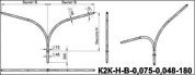 кронштейны для гранёных опор к2к-1,5-1,5-0,075-0,048-0